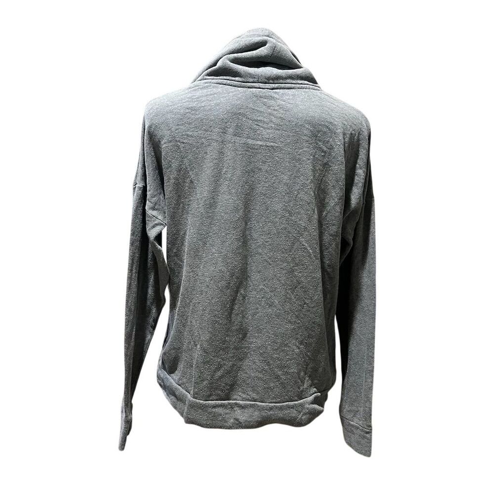 Victoria's Secret PINK Women's M Gray Cowl Neck Hoodie Rainbow Logo - Picture 9 of 10